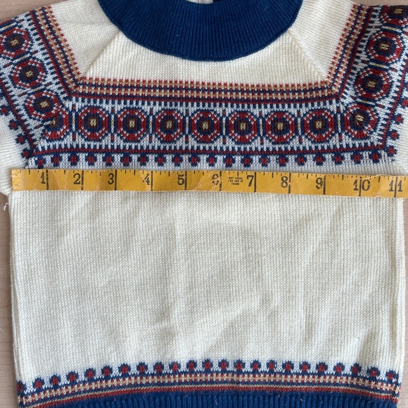 Vintage toddler fair isle knit sweater (4) - Picture 5 of 6